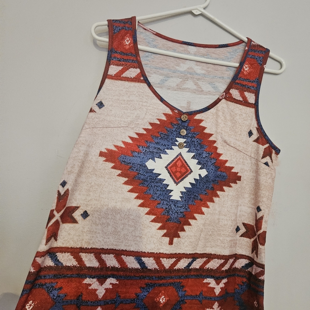 Medium Aztec Soft Tank Top